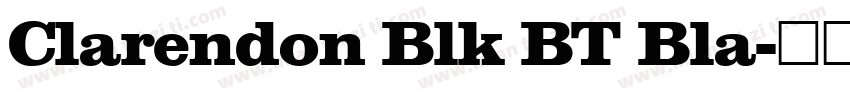 Clarendon Blk BT Bla字体转换